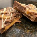 Keith tests some of his chocolate creations on his own family