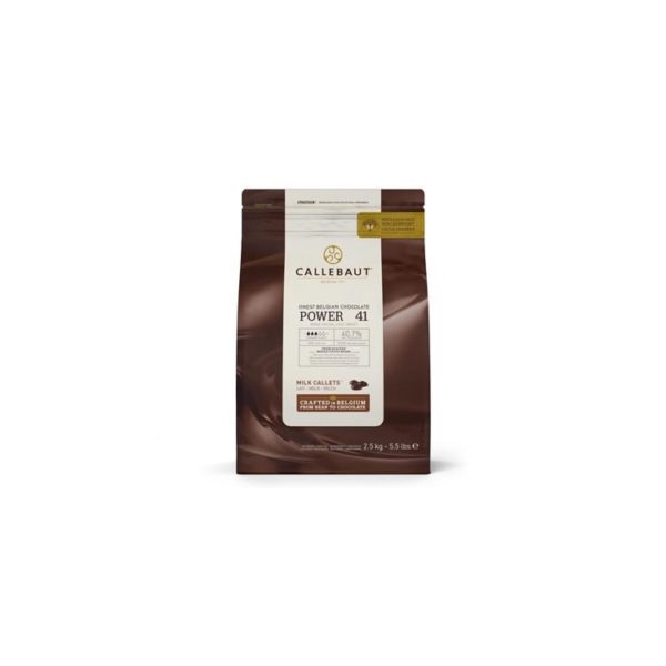 Callebaut milk chocolate chips power 41 2.5kg bag