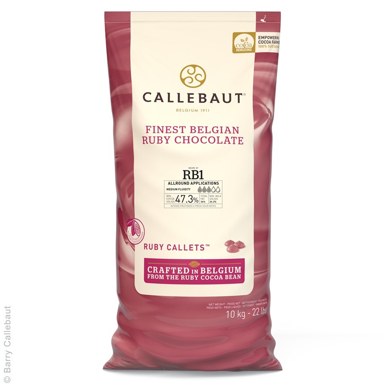 Callebaut Ruby chocolate RB1 10kg bag