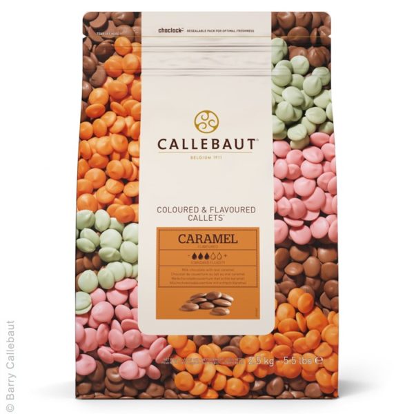 Callebaut Caramel flavour chocolate chips 2.5kg bag
