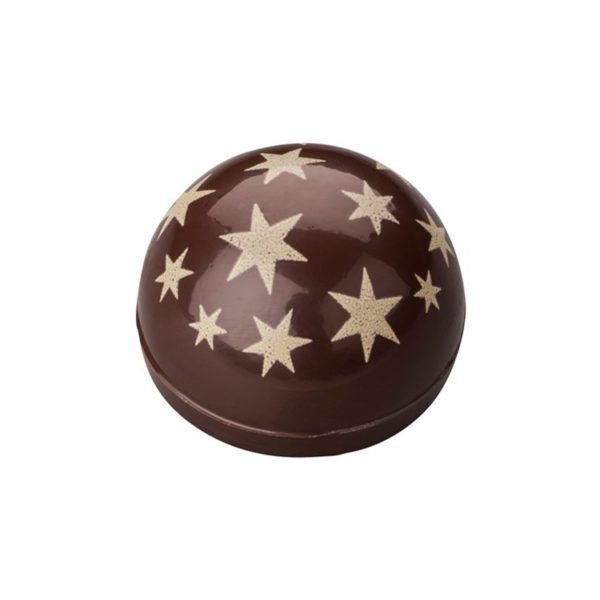 dark chocolate domes with stars box of 216
