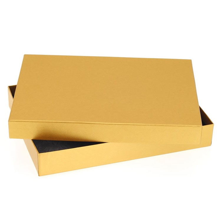 24 Choc Rect box & Lid; Classic Gold Pack of 20