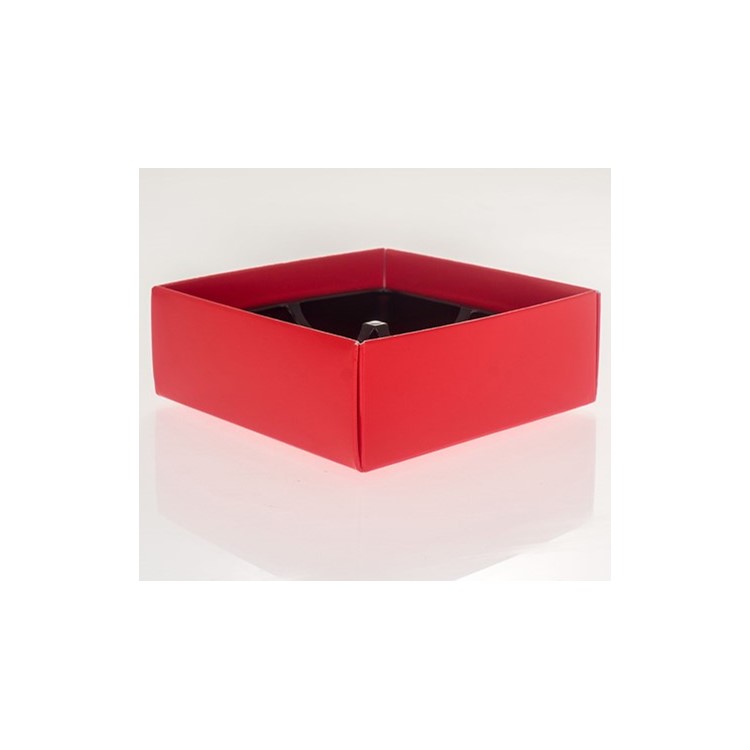4 Choc red Folding Base Pack of 25