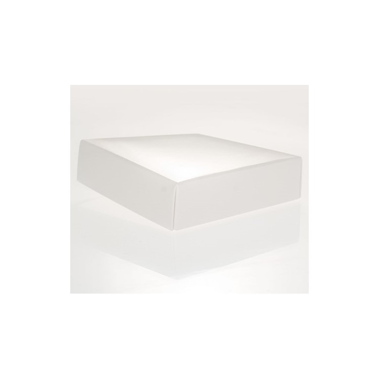 4 chocolate Gloss White Folding Lid Pack of 25