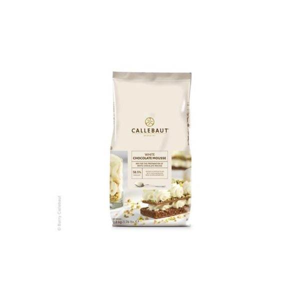Callebaut White Chocolate Chips Mousse Powder 800g bag