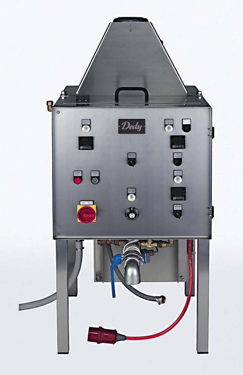 Chocolate tempering machine for large batches