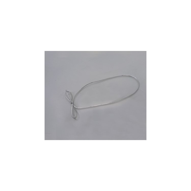 Elasticated Silver Cord Loop with Tied Bow box of 100