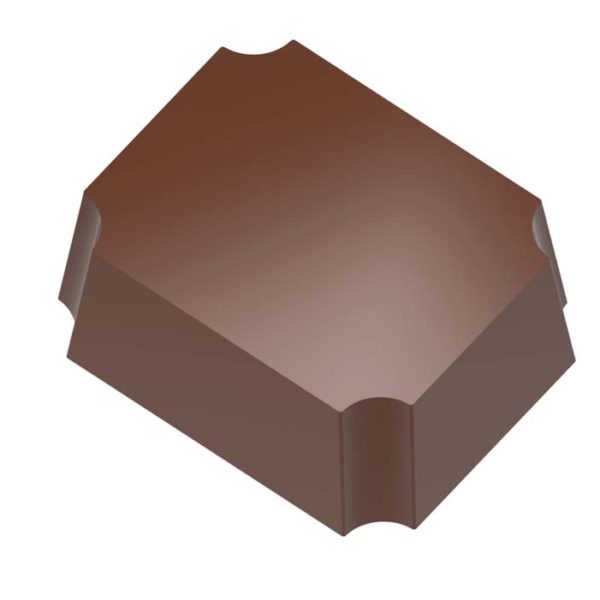 Chocolate World Transfer Mould - 1000L01 - Magnetic Rectangle - 13.5gm - 35x28x14mm