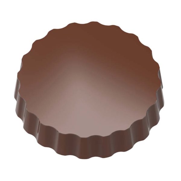 Chocolate World Transfer Mould - 1000L03 - Magnetic Round 50mm - 22gm - 50x50x10mm