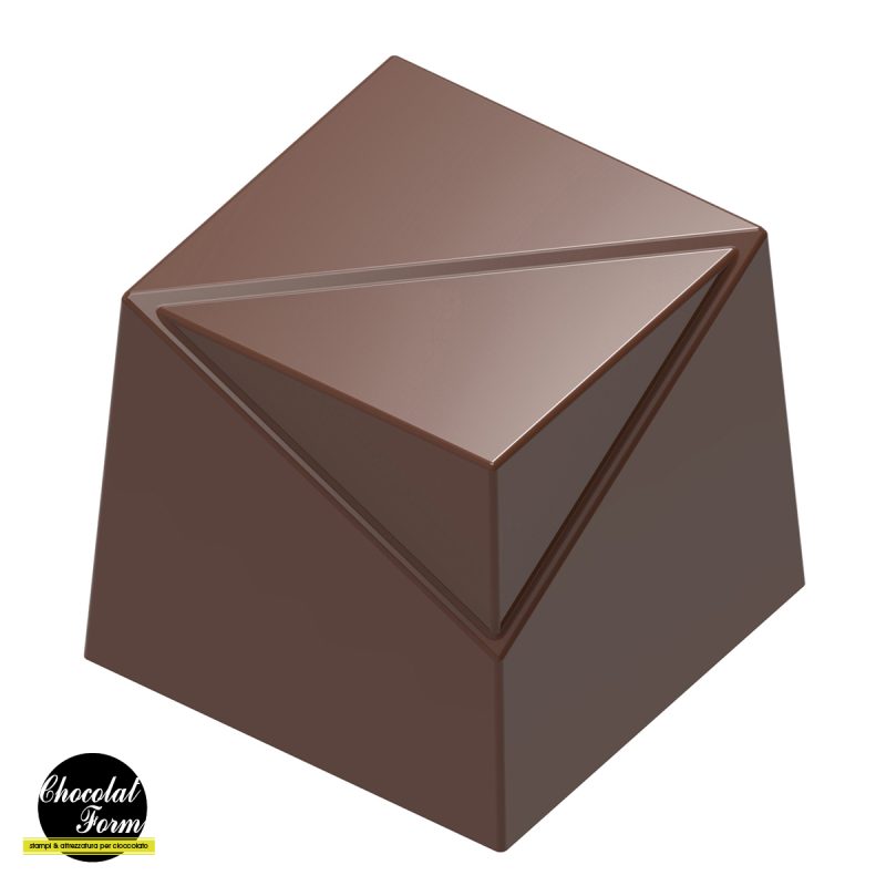 Chocolate World Frame Mould - CWI_CF0234 - Cube With Corner - 8gm - 20x20x18mm
