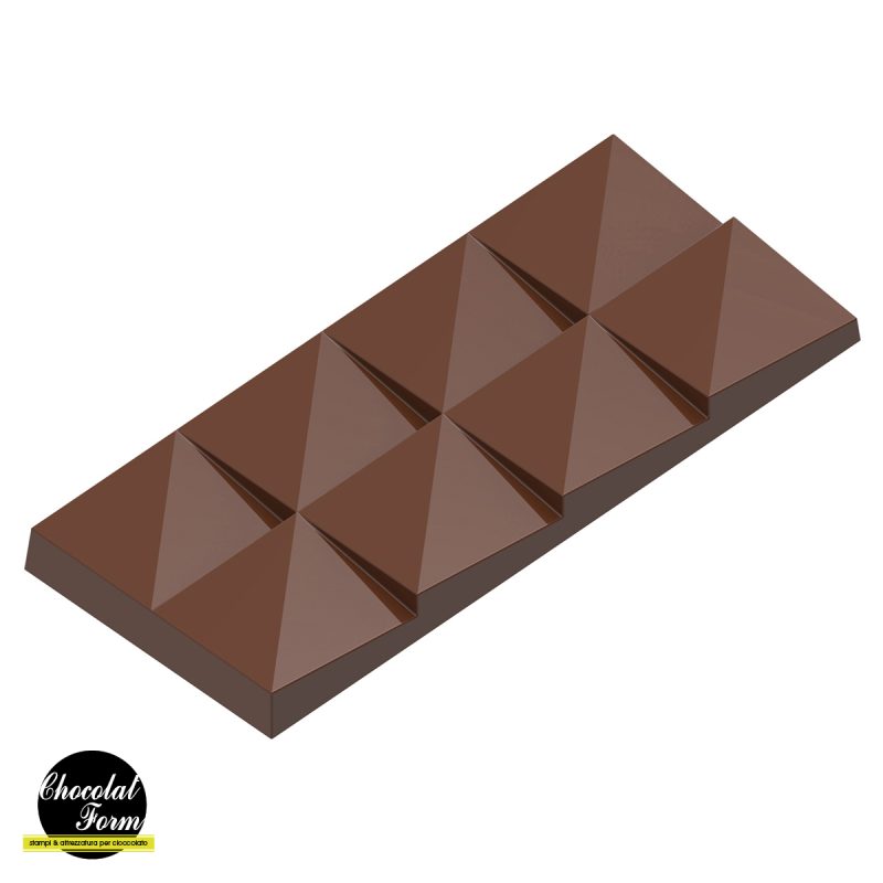 Chocolate World Frame Mould - CWI_CF0235 - Tablet With Angles - 52.5gm - 117.5x49.5x8mm