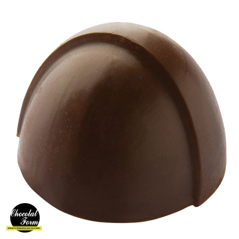 Chocolate World Frame Mould - CWI_CF0602 - Pomponet Half Sphere With Edge - 9gm - 28x0x20mm