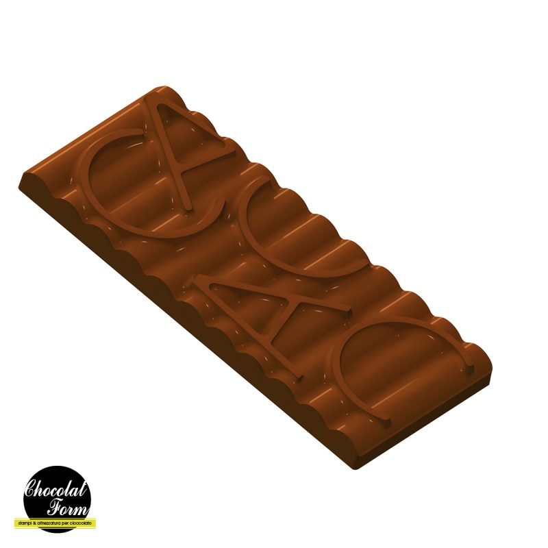 Chocolate World Frame Mould - CWI_CF0812 - Cocoa Wave Tablet - 100gm - 150x65x10mm