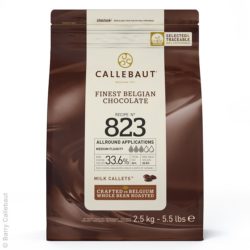 Callebaut milk chocolate chips couverture 823 2.5kg bag