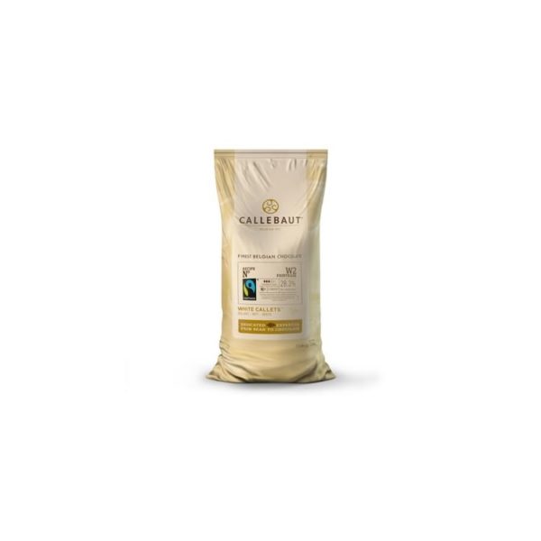 Callebaut white chocolate chips Fairtrade; W2 10kg bag