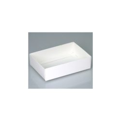 6 Choc White Gloss Folding Base Bag of 25