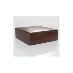 Truffle box; brown Folding Lid Pack of 25