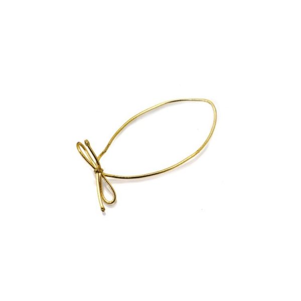 Elasticated Gold Cord Loop with Tied Bow box of 100