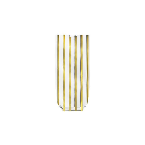 Gold Stripe Satchel; Narrow Vertical Stripes box of 100