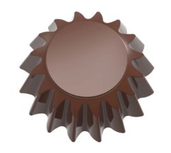 Chocolate World Magnetic Moulds for Transfers - 1000L07 - Magnetic Sun - 10gm - 32x32x14mm