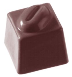 Chocolate World Frame Moulds - CW1019 - Cube Coffee Bean 14 Gr - 14gm - 25x25x25mm