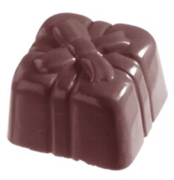 Chocolate World Frame Moulds - CW1036 - Present - 17gm - 29x29x20mm