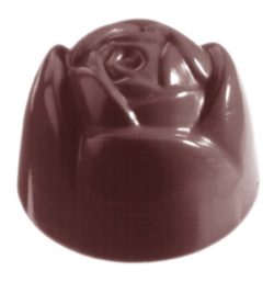 Chocolate World Frame Moulds - CW1058 - Rose - 12gm - 28x28x20mm