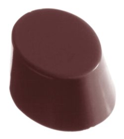 Chocolate World Frame Moulds - CW1074 - Oval Smooth - 16gm - 38x28x18mm