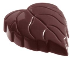 Chocolate World Frame Moulds - CW1104 - Leafheart - 10gm - 40x35x10mm
