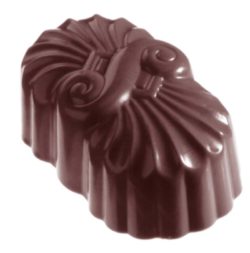 Chocolate World Frame Moulds - CW1116 - Hand Fan S - 13gm - 39x23x17mm