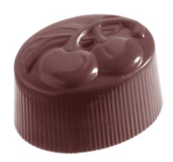 Chocolate World Frame Moulds - CW1134 - Cherry Double - 13gm - 33x24x20mm