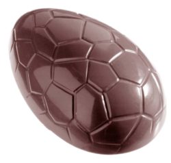 Chocolate World Frame Moulds - CW1162 - Egg Kroko 80mm - 78gm - 80x53x26mm