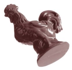 Chocolate World Frame Moulds - CW1185 - Standing Rooster - 50gm - 93x72x20mm
