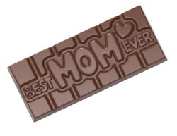 Chocolate World Frame Moulds - CW12016 - Tablet Best Mom Ever - 45gm - 118x50x8mm