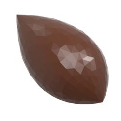 Chocolate World Frame Moulds - CW12063 - Quenelle Facet - Frank Haasnoot - 7.5gm - 45.5x25x12.5mm