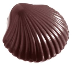 Chocolate World Frame Moulds - CW1210 - Small Shell - 5gm - 28x30x9mm