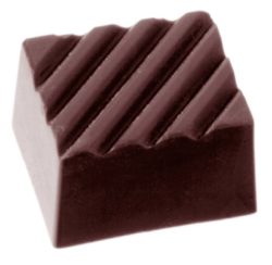 Chocolate World Frame Moulds - CW1219 - Rectangle Rib - 11gm - 27x22x15mm