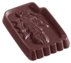Chocolate World Frame Moulds - CW1238 - Ship Caraque - 12gm - 49x35x5mm