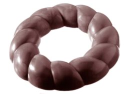 Chocolate World Frame Moulds - CW1267 - Christmas Wreath - 115gm - 113x113x17mm