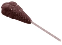 Chocolate World Frame Moulds - CW1294 - Lollipop Icecream - 16gm - 66x35x10mm
