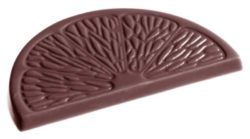 Chocolate World Frame Moulds - CW1320 - Orange Slice - 7gm - 60x31x4mm