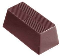 Chocolate World Frame Moulds - CW1323 - Square Block - 25gm - 49x24x20mm