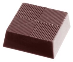 Chocolate World Frame Moulds - CW1326 - Square - 27gm - 39x39x14mm