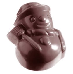 Chocolate World Frame Moulds - CW1333 - Snow Man - 15gm - 38x30x20mm