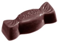 Chocolate World Frame Moulds - CW1363 - Sweety - 11gm - 49x19x14mm