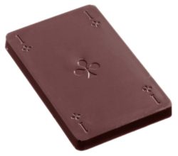 Chocolate World Frame Moulds - CW1374 - Playing Cards 4 Fig. - 43gm - 88x56x8mm