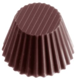 Chocolate World Frame Moulds - CW1387 - Cup Ribbed - 11gm - 30x30x20mm