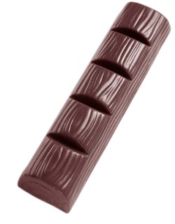 Chocolate World Frame Moulds - CW1458 - Bar Tree Trunk - 58gm - 118x28x17mm