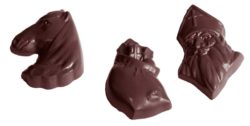 Chocolate World Frame Moulds - CW1505 - Caraque St Nicholas - 4.5gm - 40x28x7mm