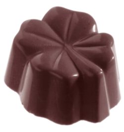 Chocolate World Frame Moulds - CW1524 - Clover Small - 8.6gm - 27.5x23.5x14.5mm